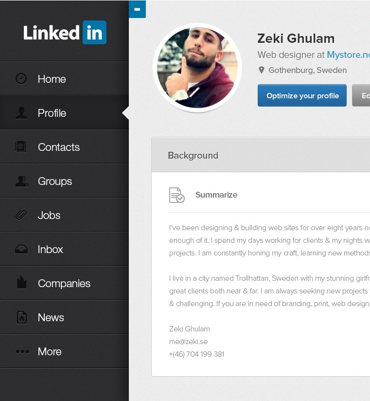 linkedin ipad app界面下载(1p)