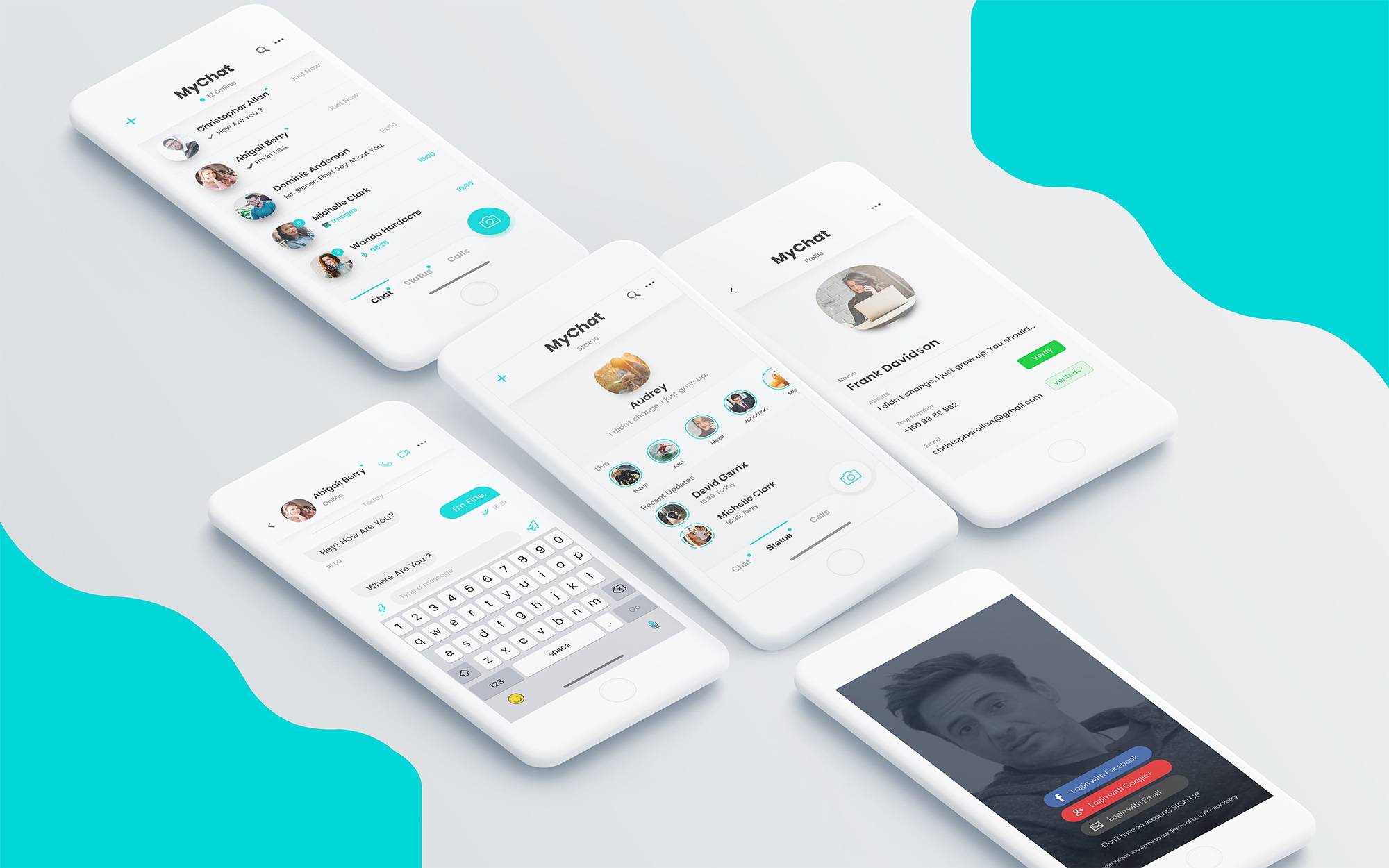 app界面设计展示模板 mockup .psd素材下载