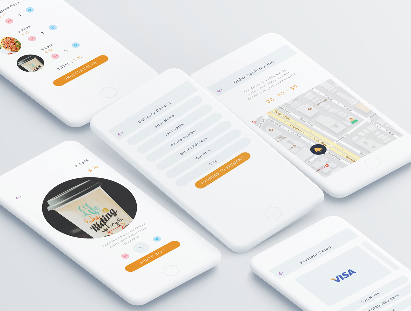 美食类手机app界面设计.sketch素材下载