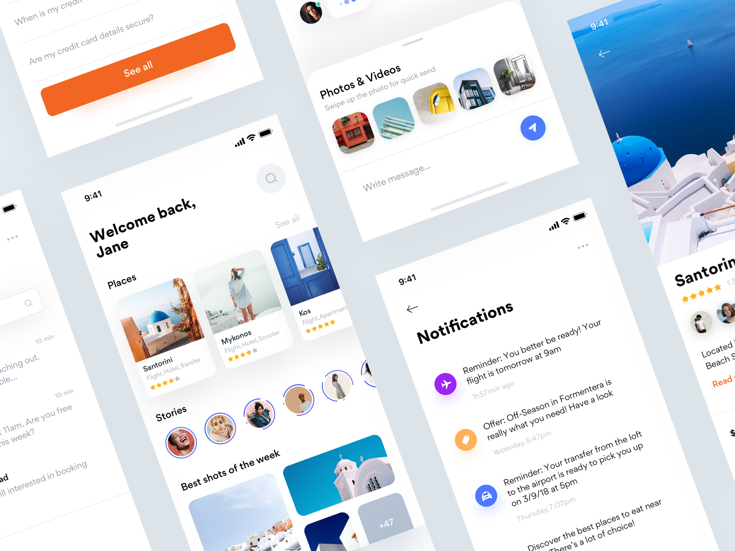 greece app 希腊旅行app界面设计 .sketch素材下载