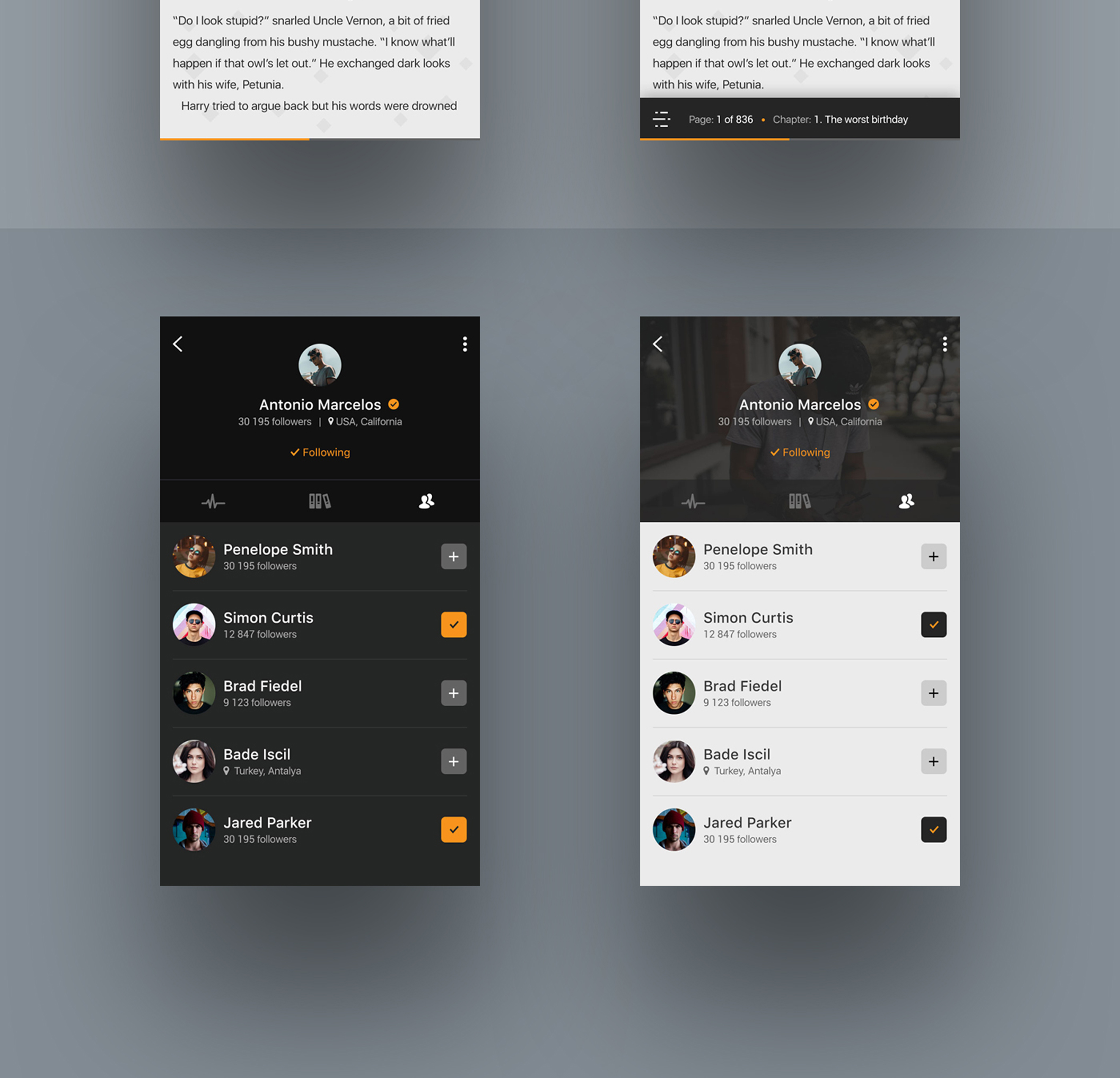 创意图书馆应用app界面设计.psd素材下载_ui社