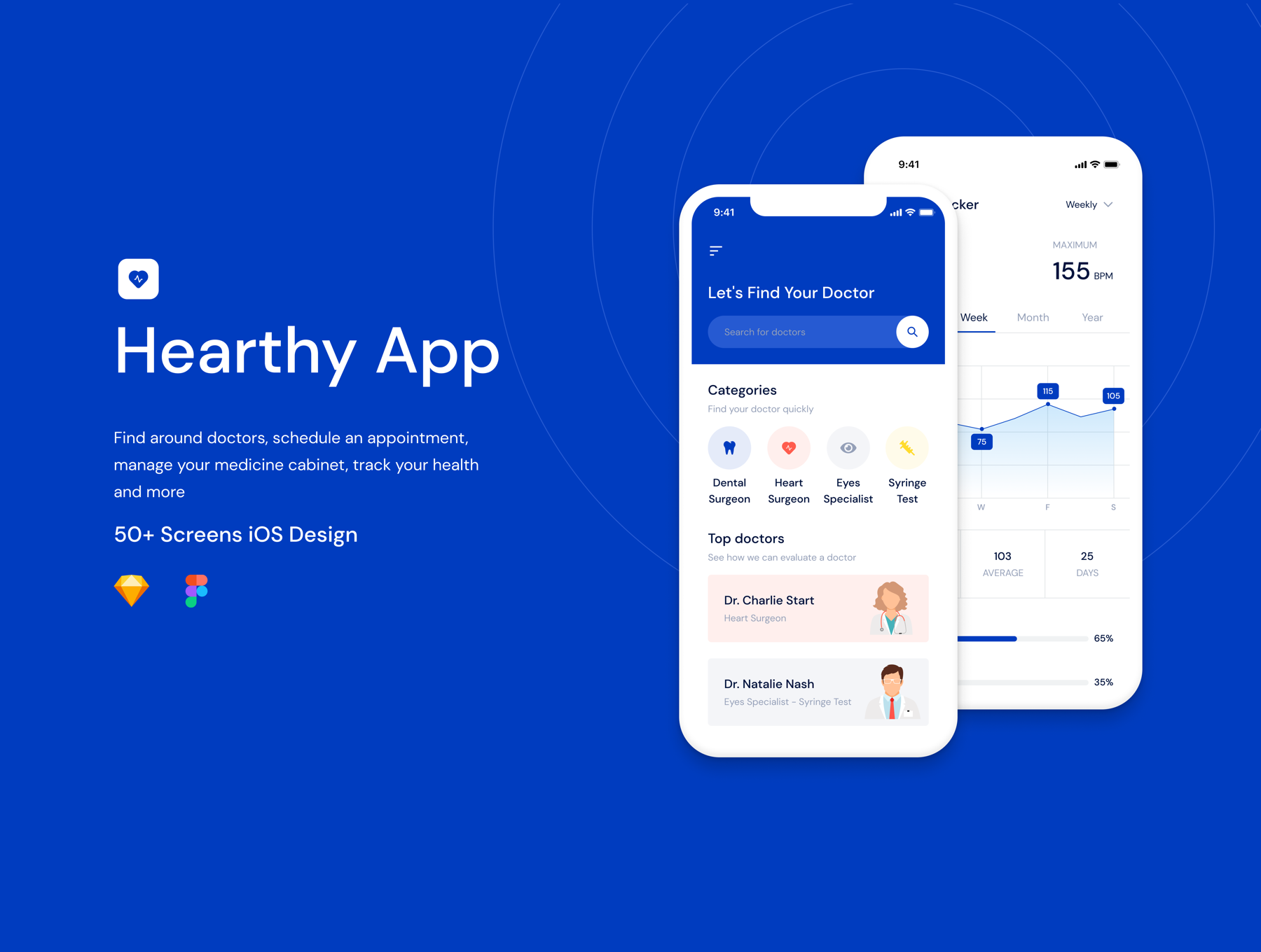 健康医疗应用ui界面素材