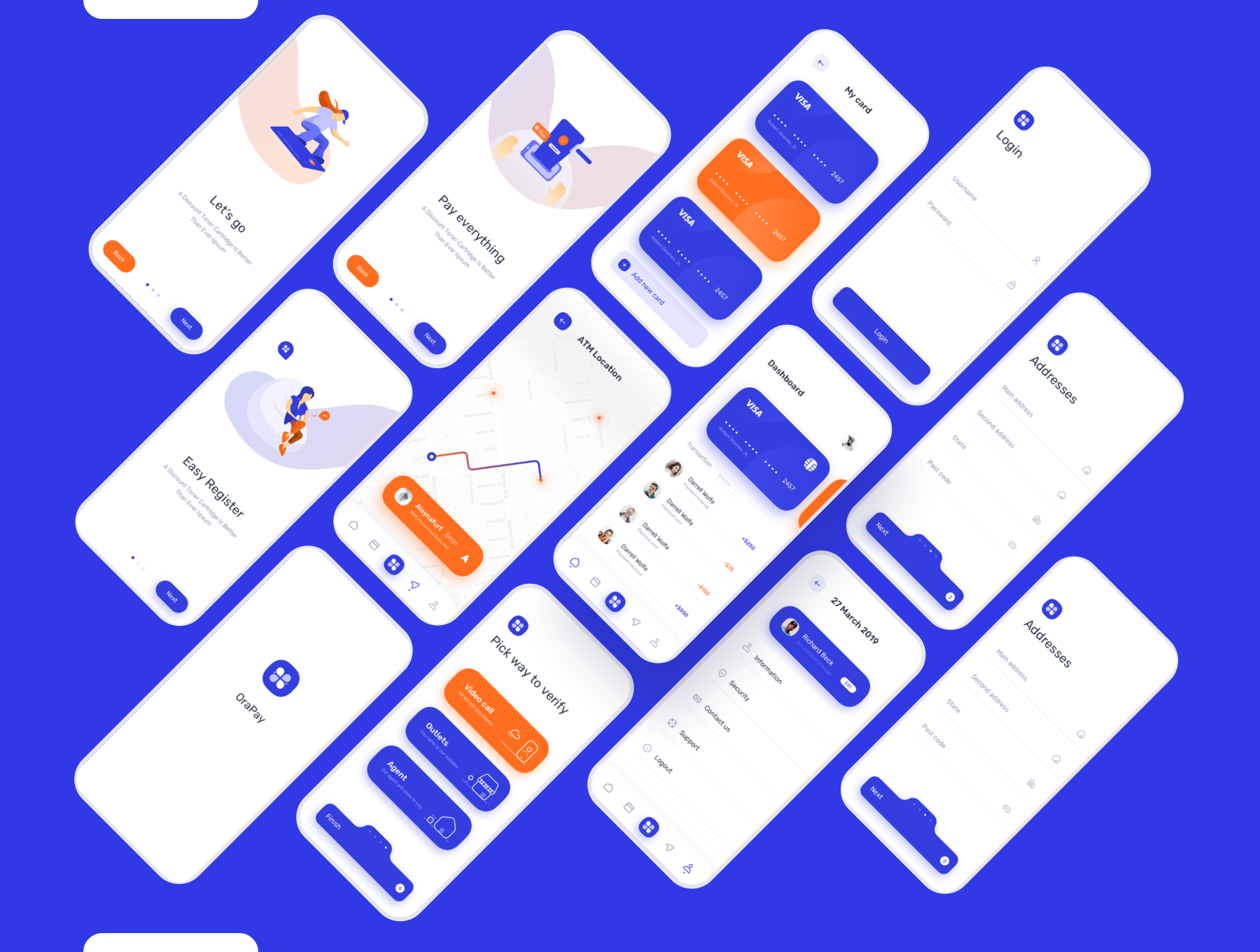 理财金融区块链银行app ui界面设计 .fig&sketch素材下载