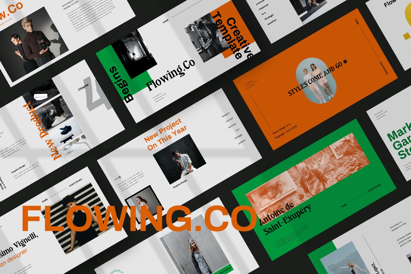 时尚高端多用途的高品质powerpoint幻灯片演示模板(pptx)