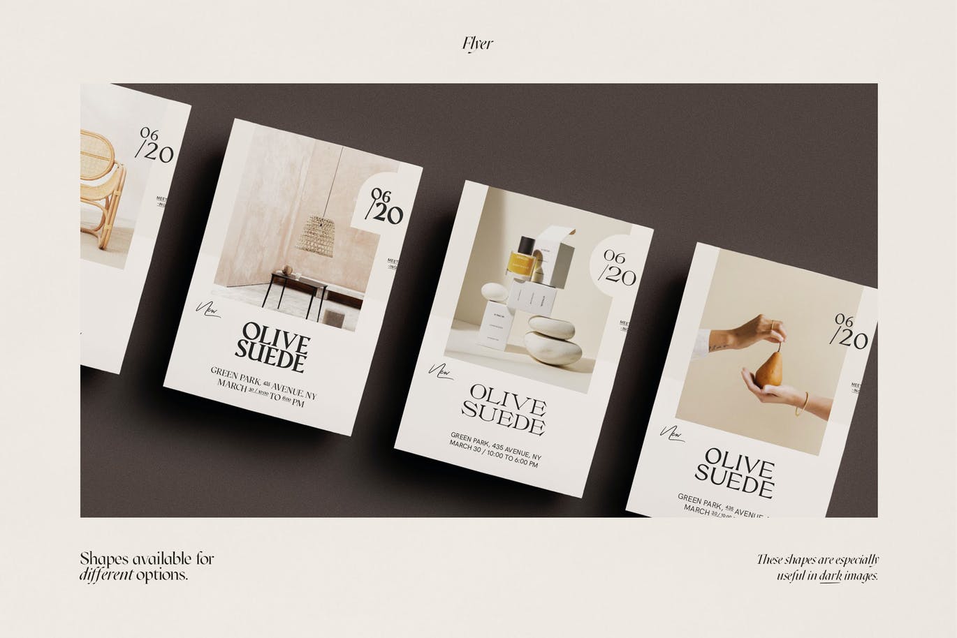 时尚高端优雅宣传单海报设计模板