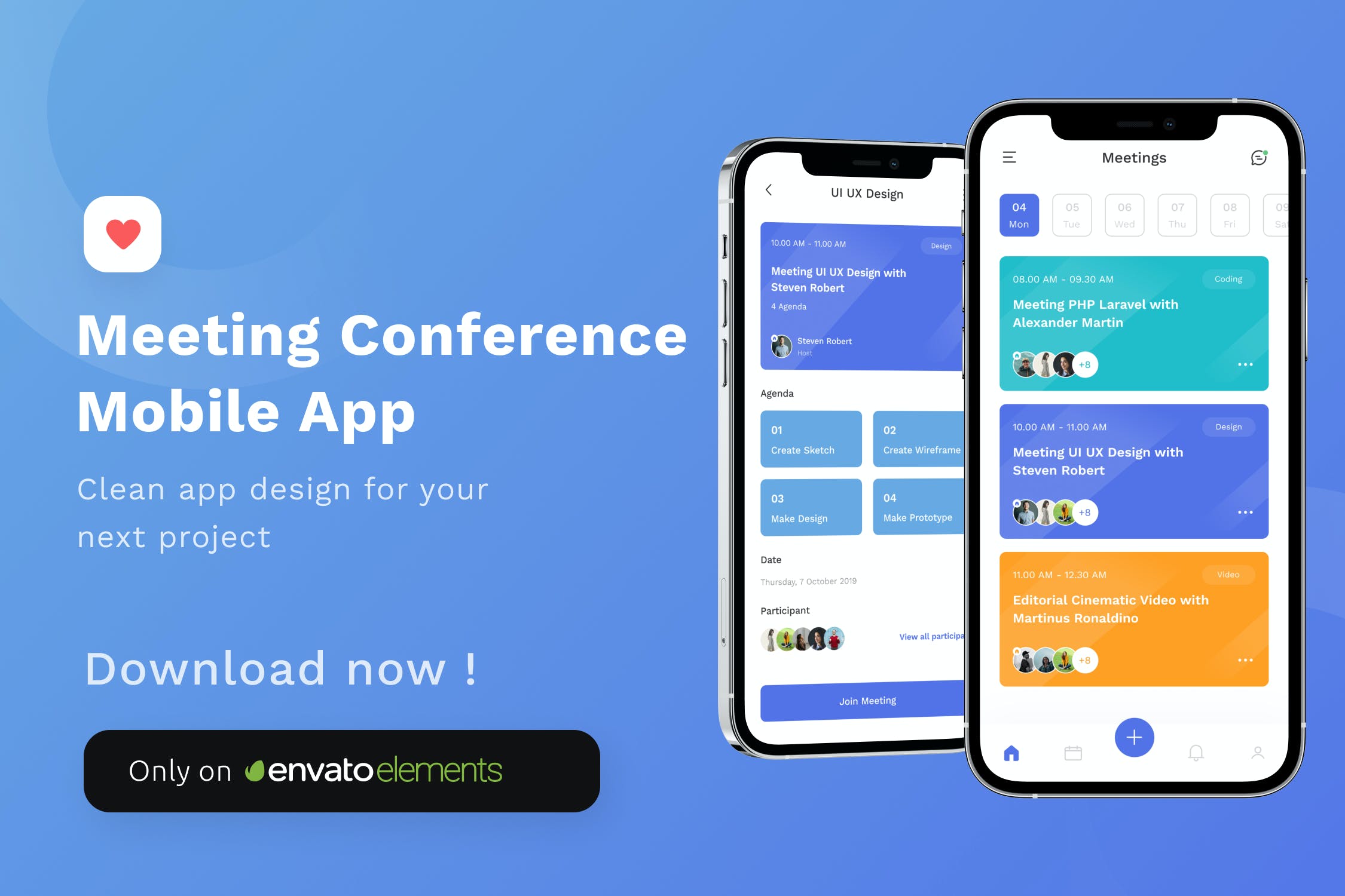 o2o会务会议组织活动app界面设计套件ui素材